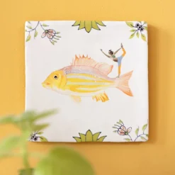 StoryTiles Wandbilder & Wanddekoration<Keramikfliese »Im Flow«