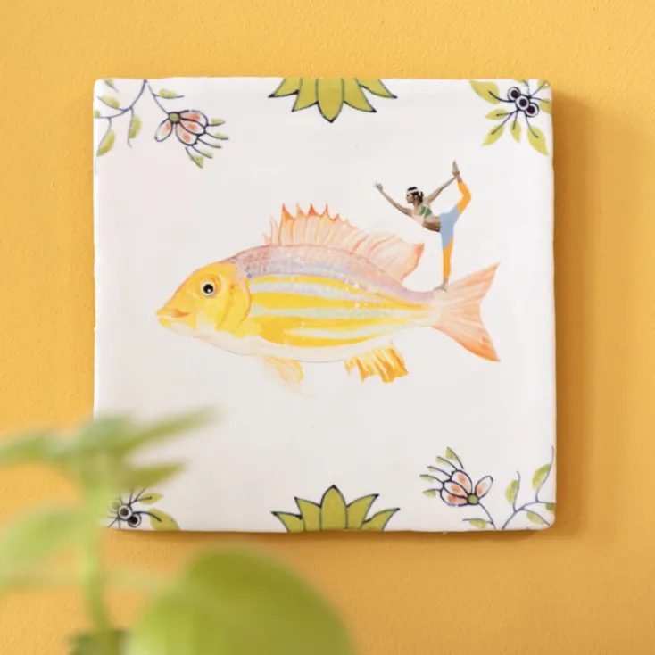 StoryTiles Wandbilder & Wanddekoration<Keramikfliese »Im Flow«