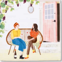 StoryTiles Wandbilder & Wanddekoration<Keramikfliese »Zeit für Wein«