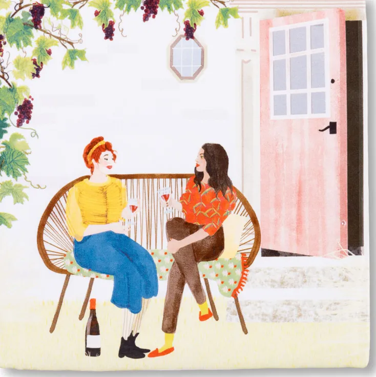 StoryTiles Wandbilder & Wanddekoration<Keramikfliese »Zeit für Wein«