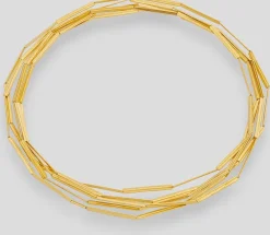 Franziska Rappold Goldschmiedeschmuck<Kette »Streifen«, goldplattiert