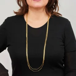 Franziska Rappold Goldschmiedeschmuck<Kette »Streifen«, goldplattiert