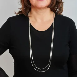 Franziska Rappold Goldschmiedeschmuck<Kette »Streifen«, Silber