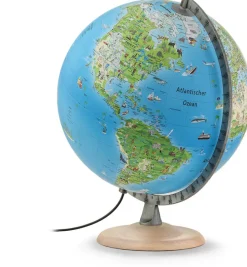 Kinder Räthgloben Weihnachtsgeschenke<Kinder-Leuchtglobus Atmosphere Family silver 2.0