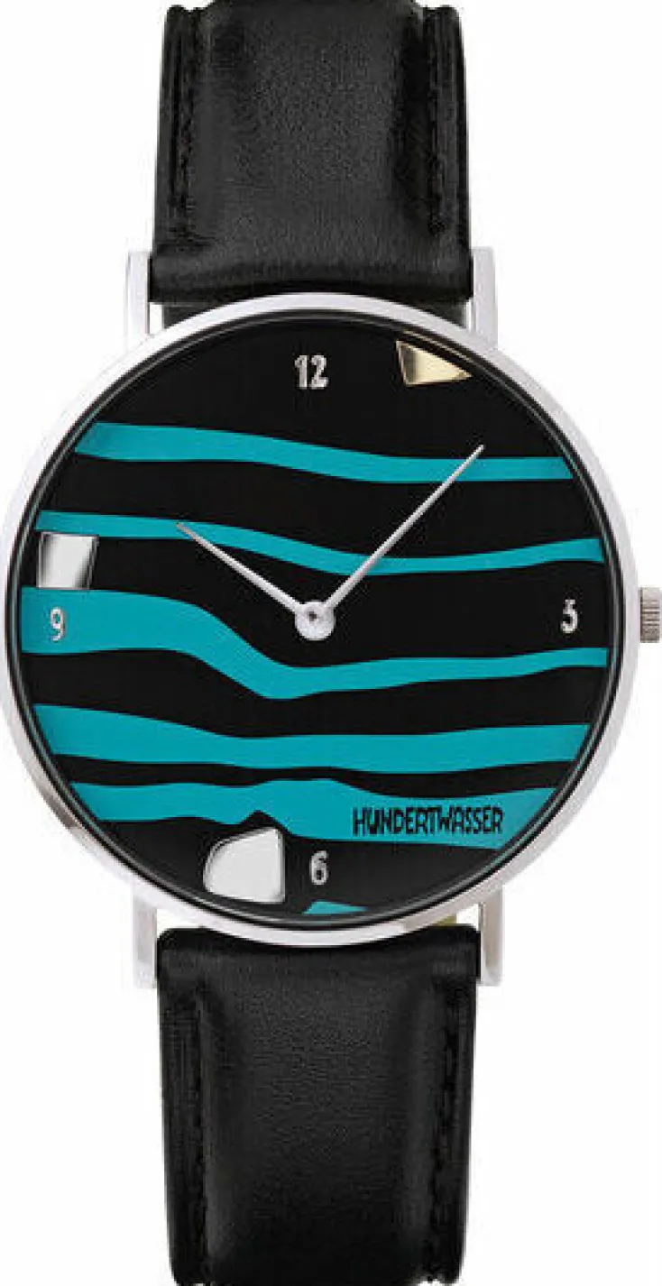 Ars mundi Künstleruhren<Künstler-Armbanduhr »Alles fließt« nach Hundertwasser