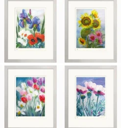 Ars mundi Alle Werke<Kremkau, Christine: 4 Blumenbilder im Set