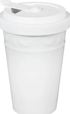 KPM Berlin Geschirr & Gläser<»Kurland KPM to go«, weiß mit Namenszug