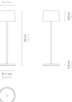 Zafferano Tisch- & Leseleuchten<LED-Tischlampe »Olivia Pro«