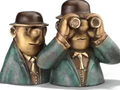 Ars mundi Bronze<Loriot: Skulptur »Herren auf der Rennbahn«, Version in Bronze