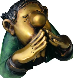 Ars mundi Alle Skulpturen|Bronze<Loriot: Skulpturen »Die drei Charakterköpfe« in Bronze