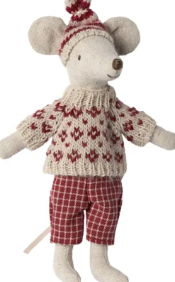 Kinder Maileg Nikolausgeschenke|Kuscheltiere & Puppen<Mama Wintermaus mit Skiset