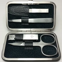 F. Hammann Etuis<Maniküre-Set im Lederetui