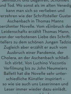 ZEIT Buchhandlung Romane<Mann, Thomas: Der Tod in Venedig