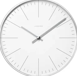 Junghans Wand- & Tischuhren<»Max Bill« Funk-Wanduhr mit Strich-Zifferblatt von