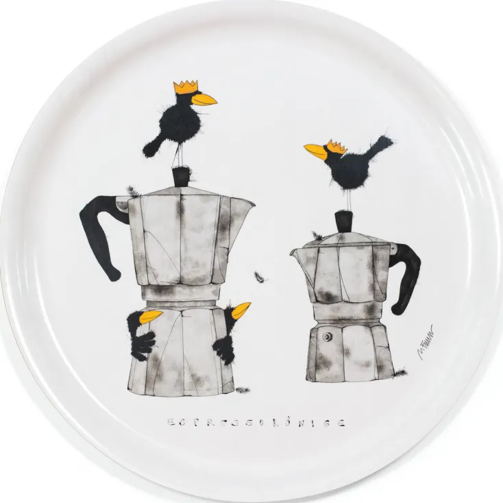 Ars mundi Zubereiten & Servieren<Michael Ferner: Holztablett »Espressokönige«