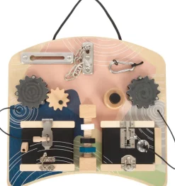 Kinder Small Foot Holzspielzeug<Motorikbrett Schlösser und Rotation