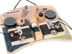 Kinder Small Foot Holzspielzeug<Motorikbrett Schlösser und Rotation