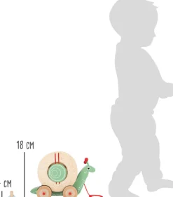 Kinder Small Foot Holzspielzeug<Nachzieh-Stecktier »Schnecke«