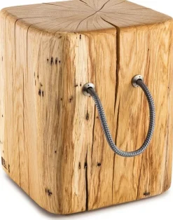 Blockmanufaktur Beistelltische<Niedriger Eichen-Beistelltisch