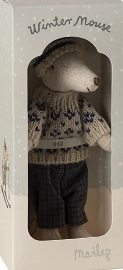 Kinder Maileg Nikolausgeschenke|Kuscheltiere & Puppen<Papa Wintermaus mit Skiset