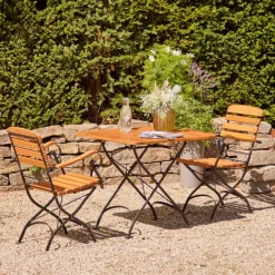 Sienagarden Gartenmöbel<»Peru III« Klapptisch 80x80cm