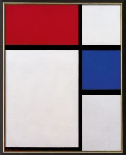 Ars mundi Alle Werke<Piet Mondrian: Bild »Komposition No. II, mit Rot und Blau« (1929), gerahmt