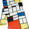 Ars mundi Seide|Künstlertücher<Piet Mondrian: Seidenschal »Komposition mit Rot, Gelb, Blau und Schwarz«