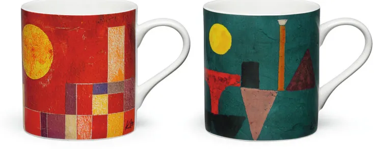 Ars mundi Geschirr & Gläser<Porzellan-Becher mit Künstlermotiven im Set nach Klee