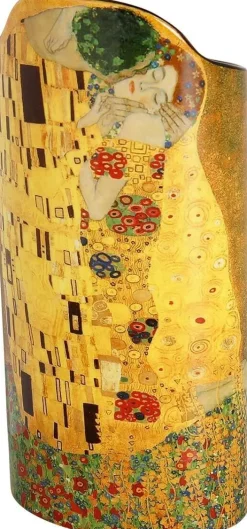 Ars mundi Keramik & Gläser<Porzellanvase »Der Kuss« nach Gustav Klimt