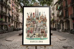 Martin Schwartz Wandbilder & Wanddekoration<Poster »Barcelona«