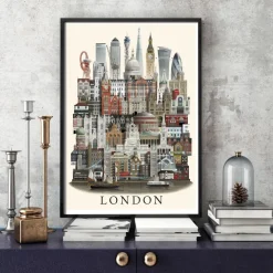 Martin Schwartz Wandbilder & Wanddekoration<Poster »London«