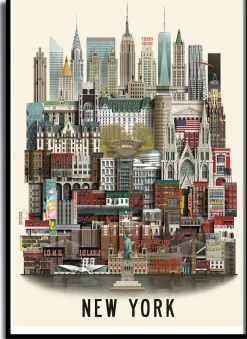 Martin Schwartz Wandbilder & Wanddekoration<Poster »New York«