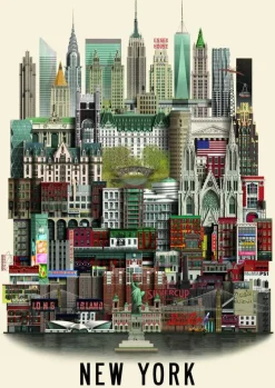 Martin Schwartz Wandbilder & Wanddekoration<Poster »New York«