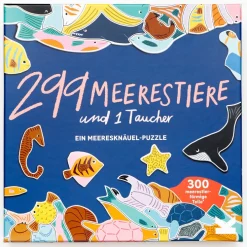 Kinder Laurence King Verlag Puzzle Für Kinder|Puzzle Für Erwachsene<Puzzle »299 Meerestiere und 1 Taucher«