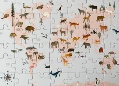 Kinder VISSEVASSE Spiele & Puzzle|Puzzle Für Kinder<Puzzle »Tierweltkarte«