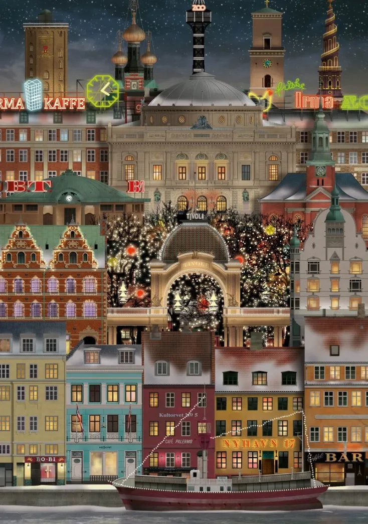 Kinder Martin Schwartz Puzzle Für Erwachsene<Puzzle »Weihnachten in Kopenhagen«
