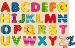 Kinder GOKI Spiele & Puzzle|Holzspielzeug<Puzzle-Set »Zahlen- und Buchstabenpuzzle«