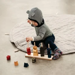 Kinder Wooden Story  Holzspielzeug<Regenbogen Steckspielzeug - 16 Teile
