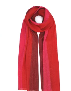 Ulrike Isensee Baumwolle & Leinen<Roter Leinenschal