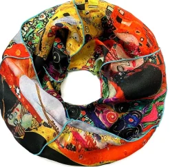 Ulrike Isensee DS Sondereditionen|Künstlertücher<Rundschal aus Seide inspiriert von Klimt