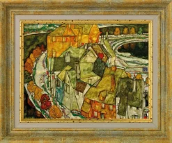 Ars mundi Alle Werke<Schiele, Egon: »Der Häuserbogen (Inselstadt)«, 1915