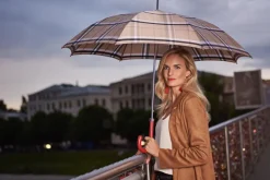 doppler Manufaktur Regenschirme<Schirm »Elegance Classic« mit Ledergriff