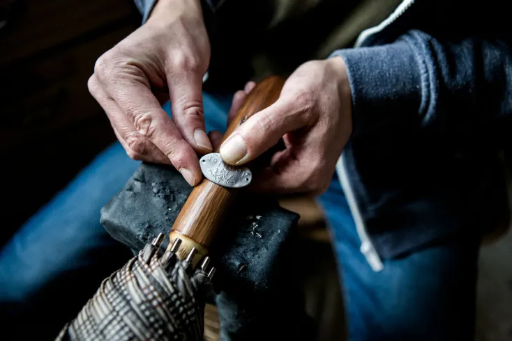 doppler Manufaktur Regenschirme<Schirm »Kastanie Oxford«