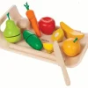 Kinder Plan Toys Holzspielzeug<Schneidebrett mit Obst & Gemüse