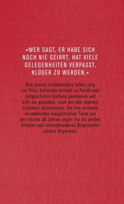 ZEIT Buchhandlung Sachbücher<Schneider, Peter: Denken mit dem eigenen Kopf