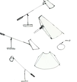 Northern Tisch- & Leseleuchten|Schreibtischleuchten<Schwarze Tischlampe »Birdy«