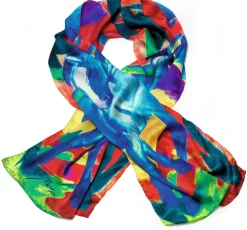 Ars mundi Künstlertücher<Seidenschal »Blaues Pferd«, nach Franz Marc