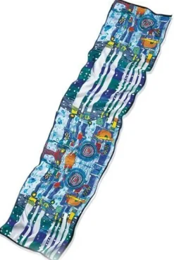 Ars mundi Künstlertücher<Seidenschal »Blue Blues«, nach Friedensreich Hundertwasser