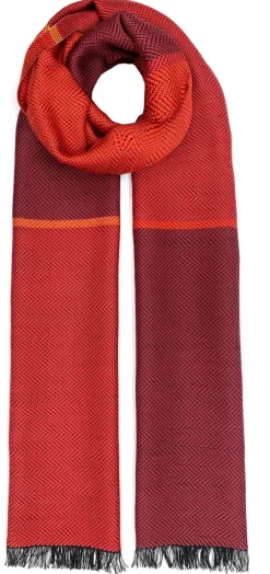 Ulrike Isensee Seide<Seidenschal Fischgrat »Rot«