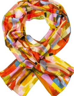 Ars mundi Seide|Künstlertücher<Seidenschal »Gewölbte Kammern«, nach Paul Klee